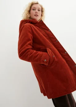 Parka de pana con forro suave