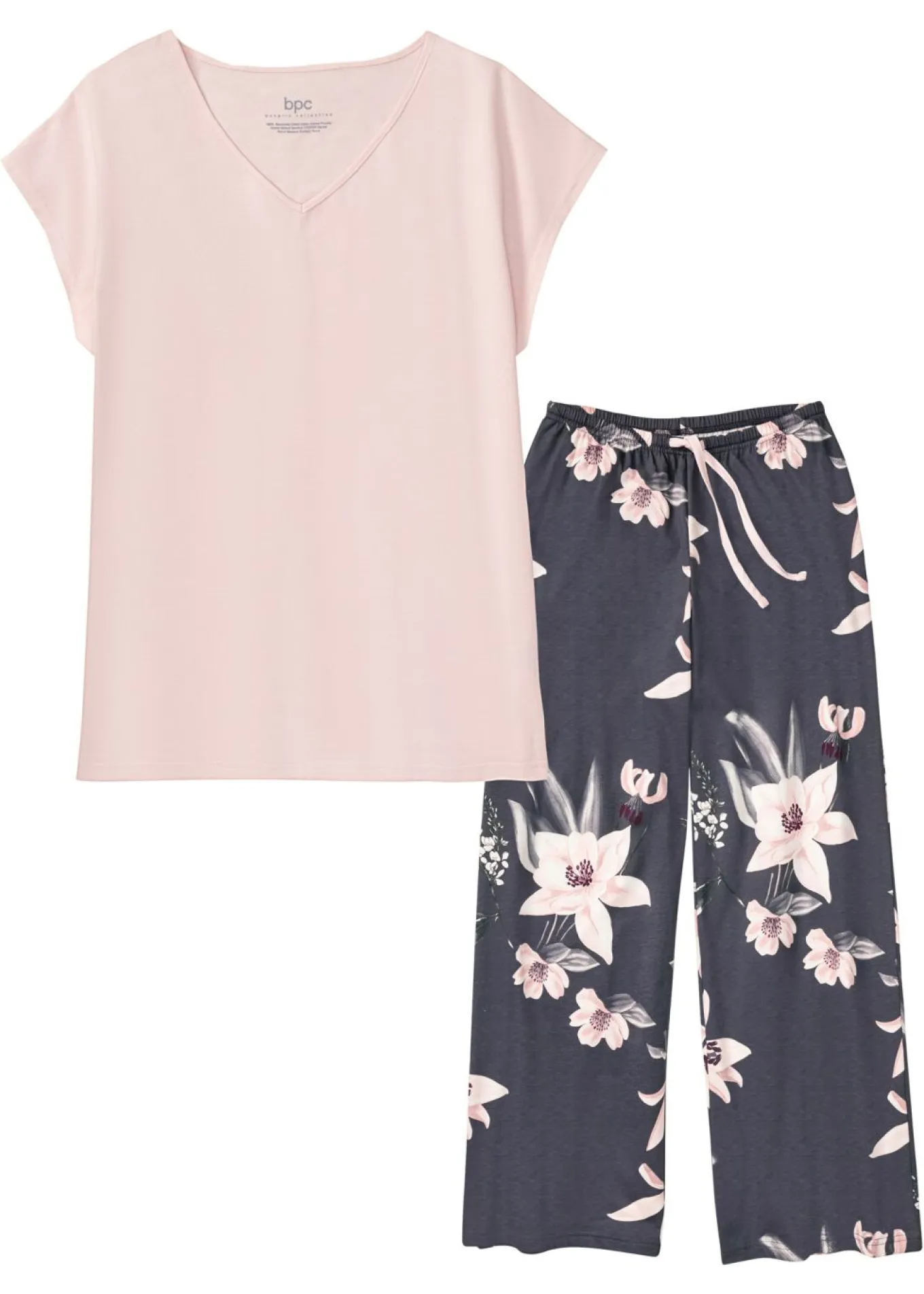 Pijama con pantalón ancho