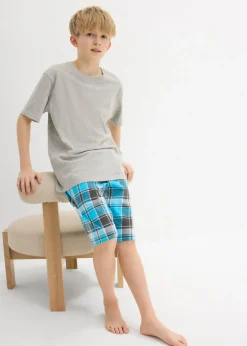 Pijama corto de suave algodón orgánico (4 piezas)