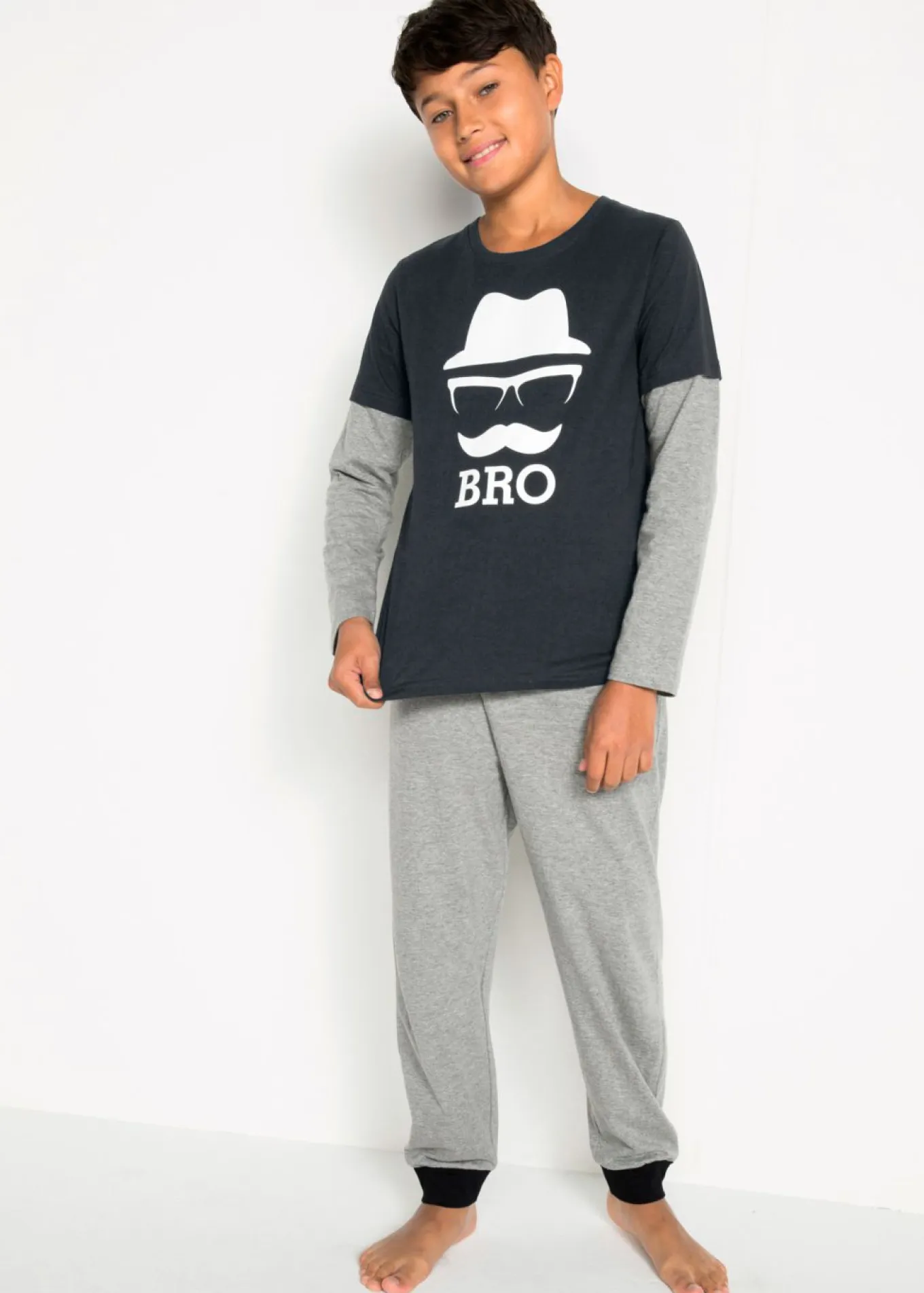Pijama de algodón orgánico suave (conjunto de 2 piezas)