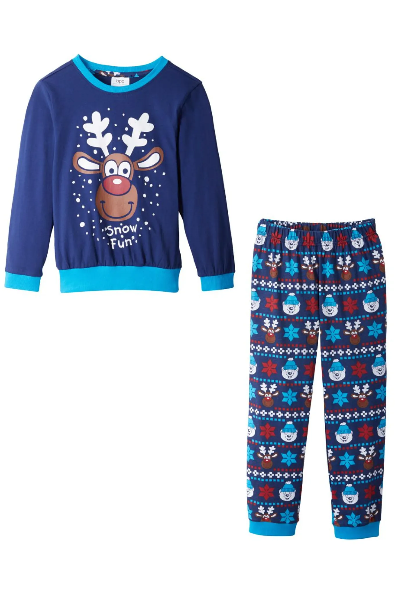 Pijama de algodón orgánico puro (2 piezas)