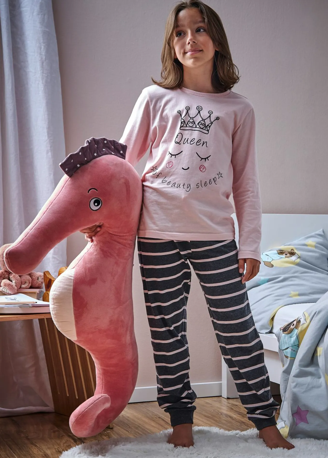 Pijama de algodón orgánico suave (conjunto de 2 piezas)