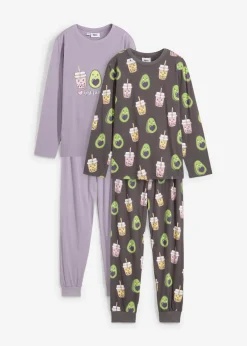 Pijama de algodón orgánico puro (4 piezas)