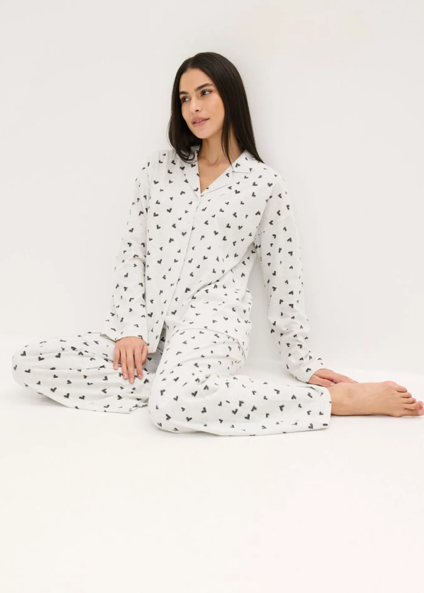 Pijama holgado con botones