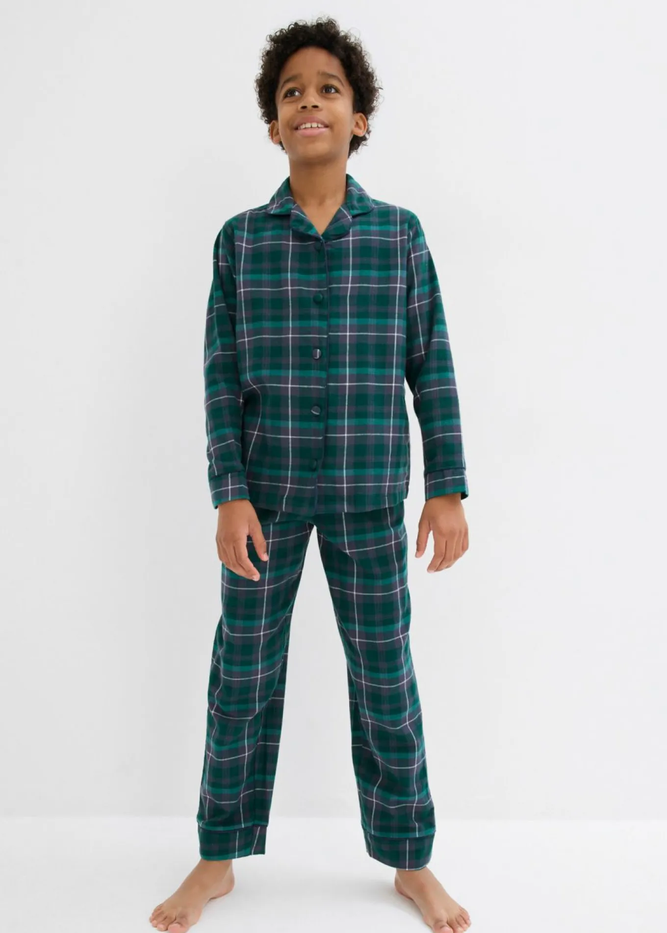 Pijama infantil de franela tejida (conjunto de 2 piezas)
