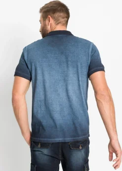 Polo de piqué con aspecto desgastado