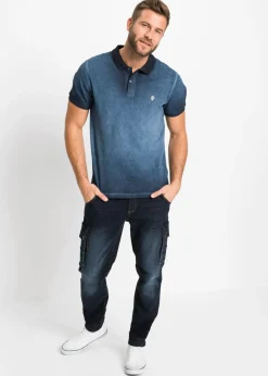Polo de piqué con aspecto desgastado