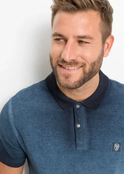Polo de piqué con aspecto desgastado