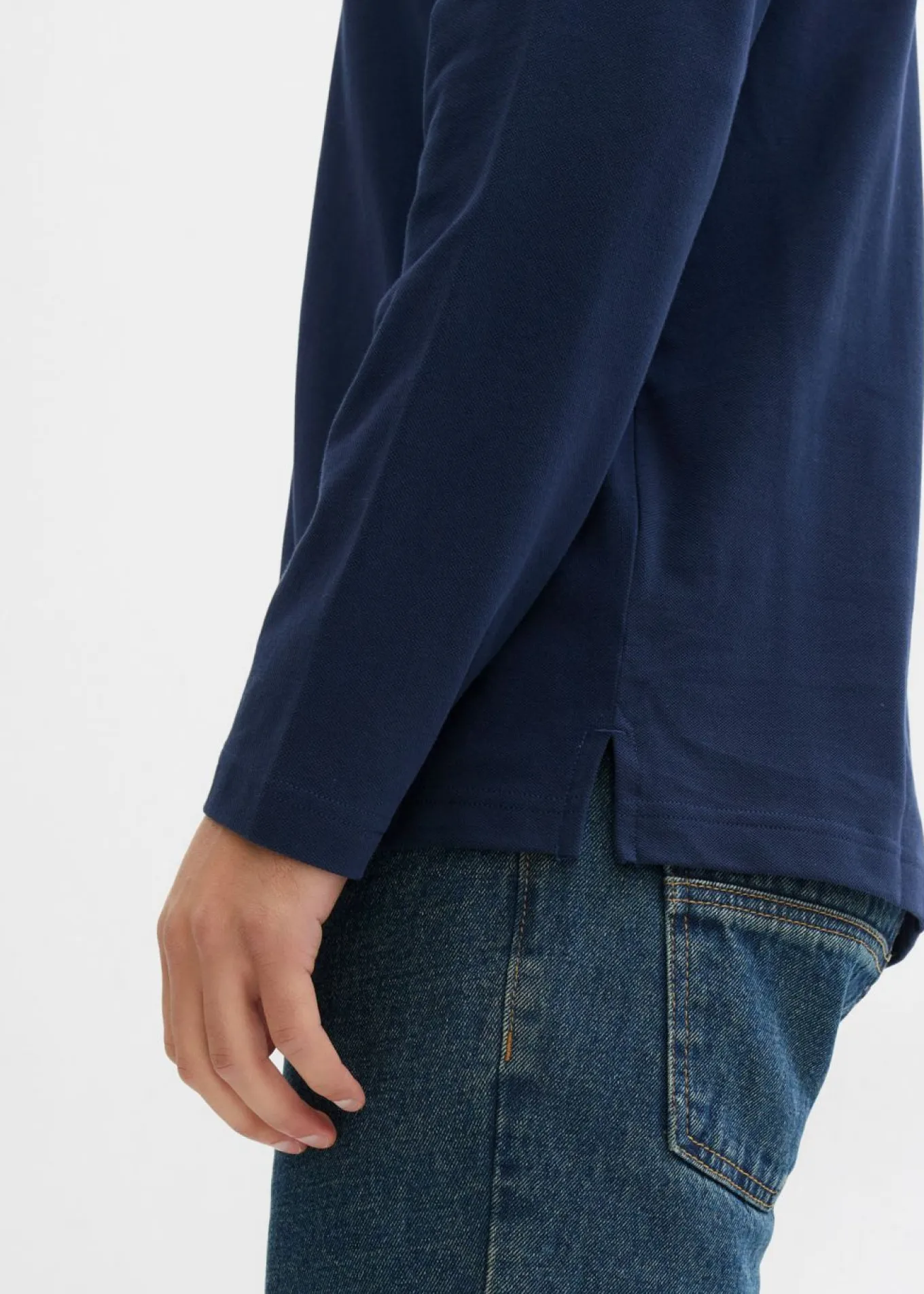 Polo de piqué de algodón ecológico puro