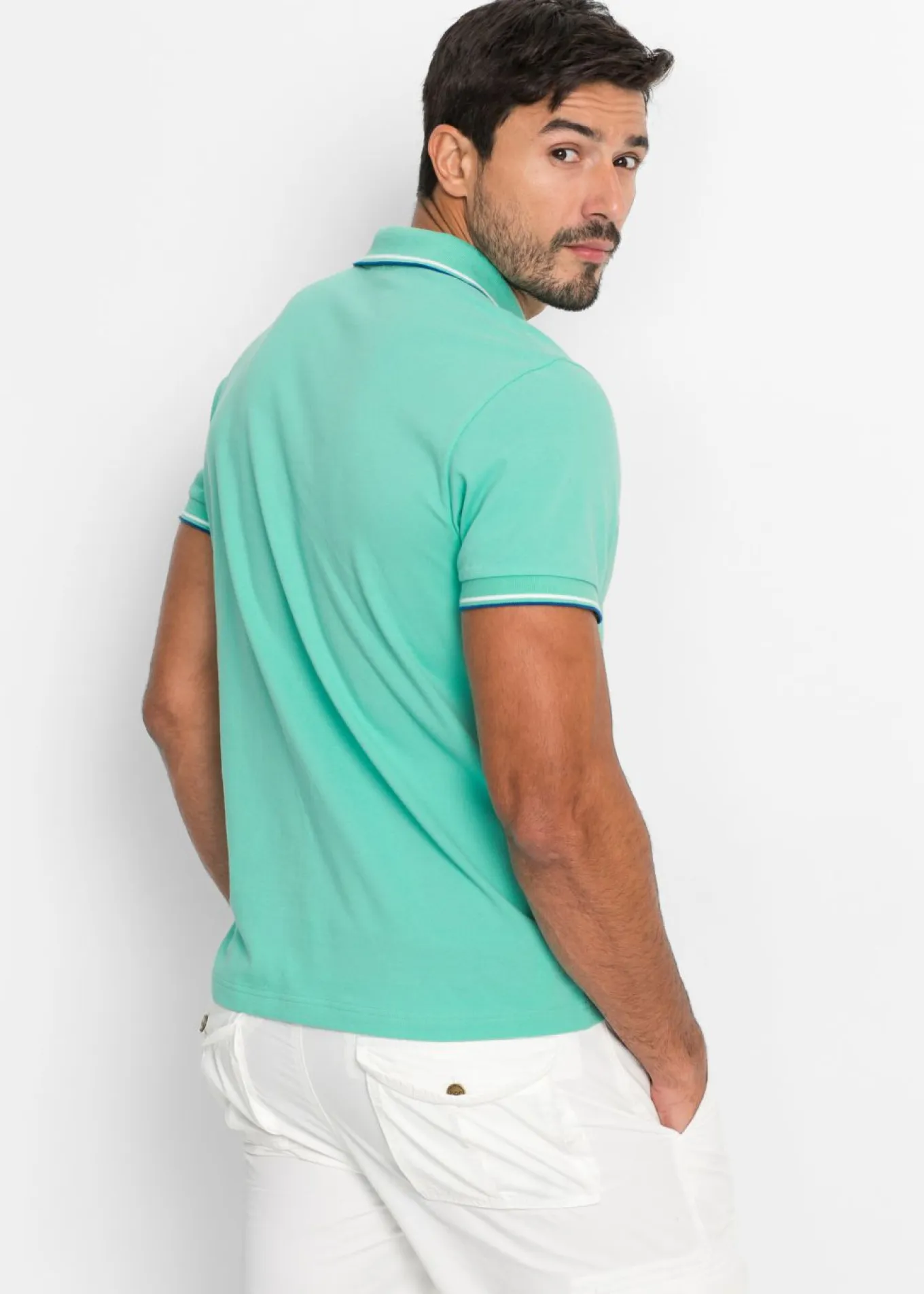 Polo de piqué de algodón orgánico puro