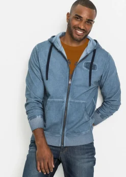Sudadera con capucha con efecto desgastado