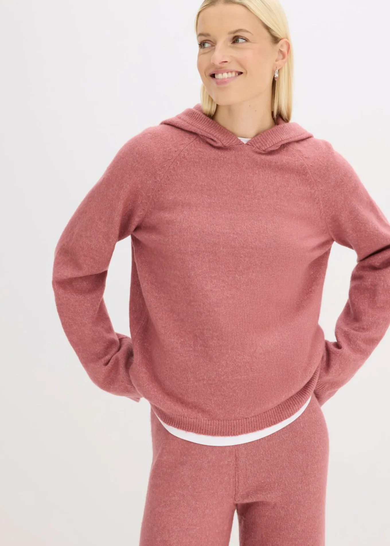 Sudadera de punto con capucha