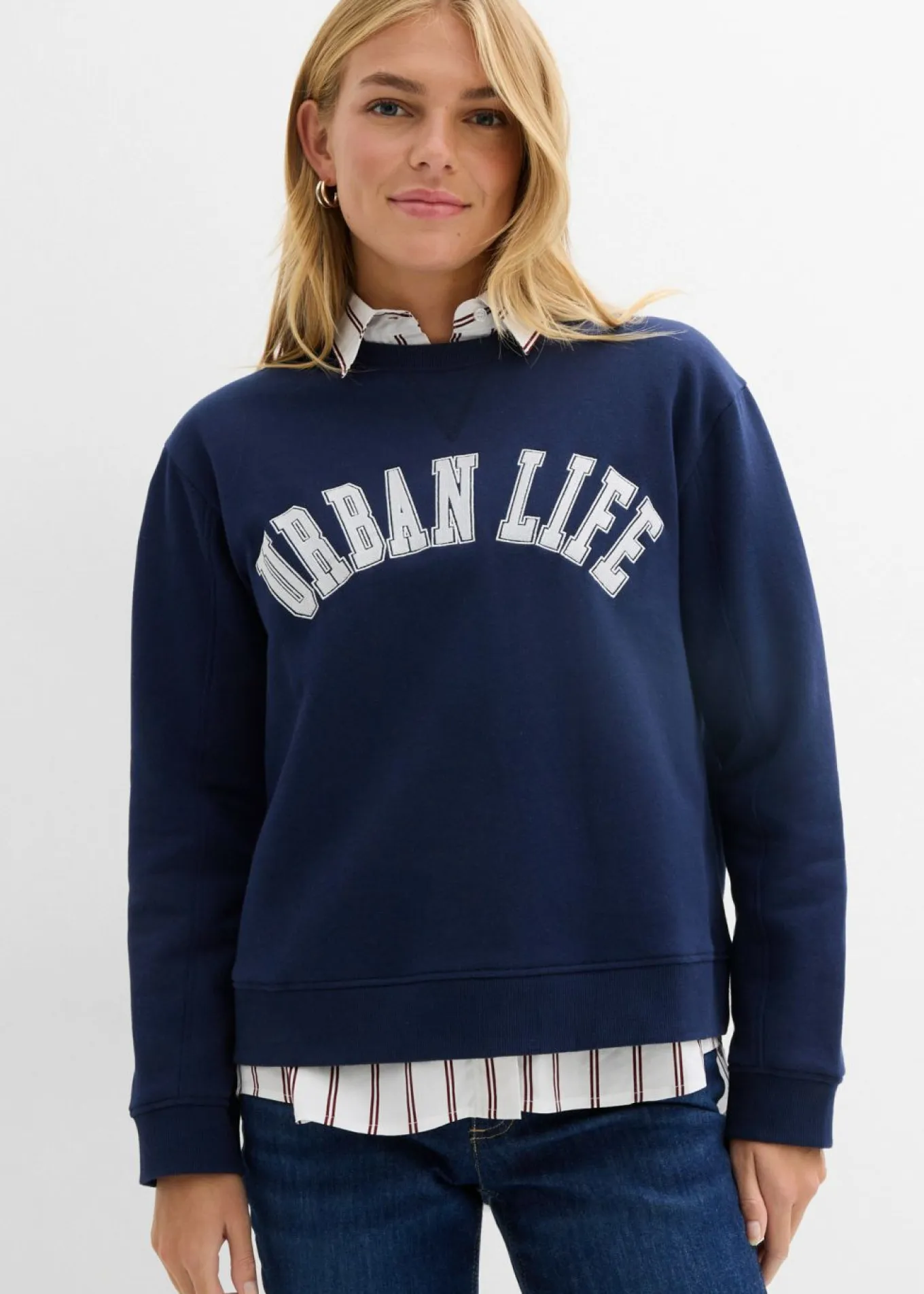Sudadera holgada de algodón puro