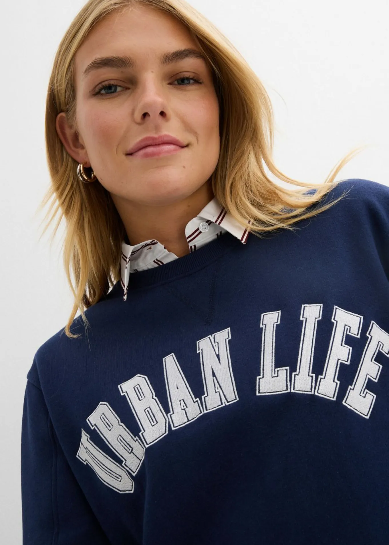 Sudadera holgada de algodón puro