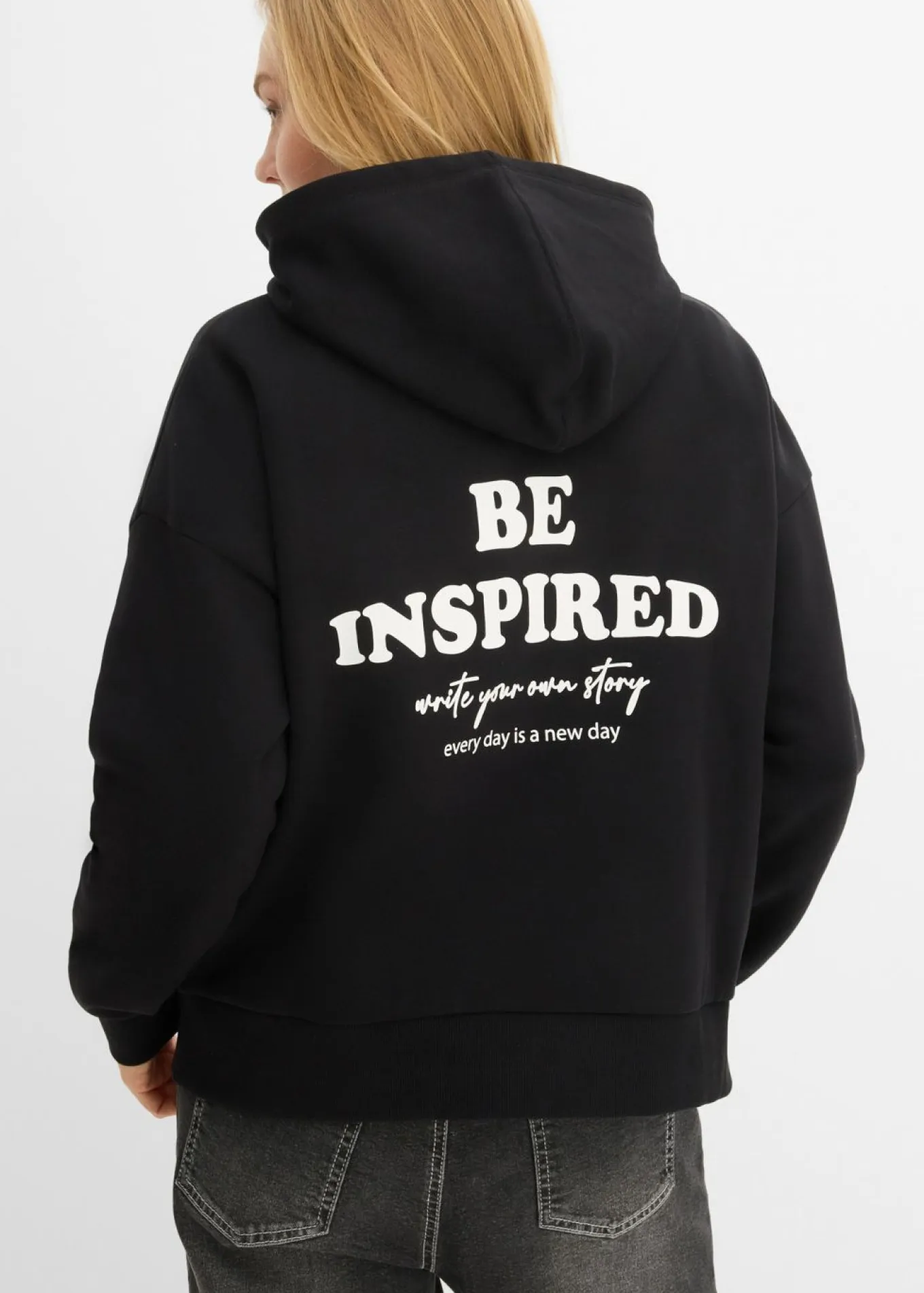 Sudadera oversize de mezcla de algodón suave con capucha