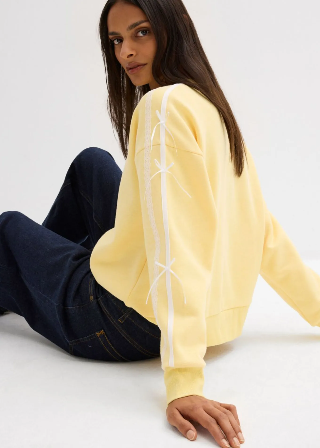 Sudadera oversize en suave mezcla de algodón
