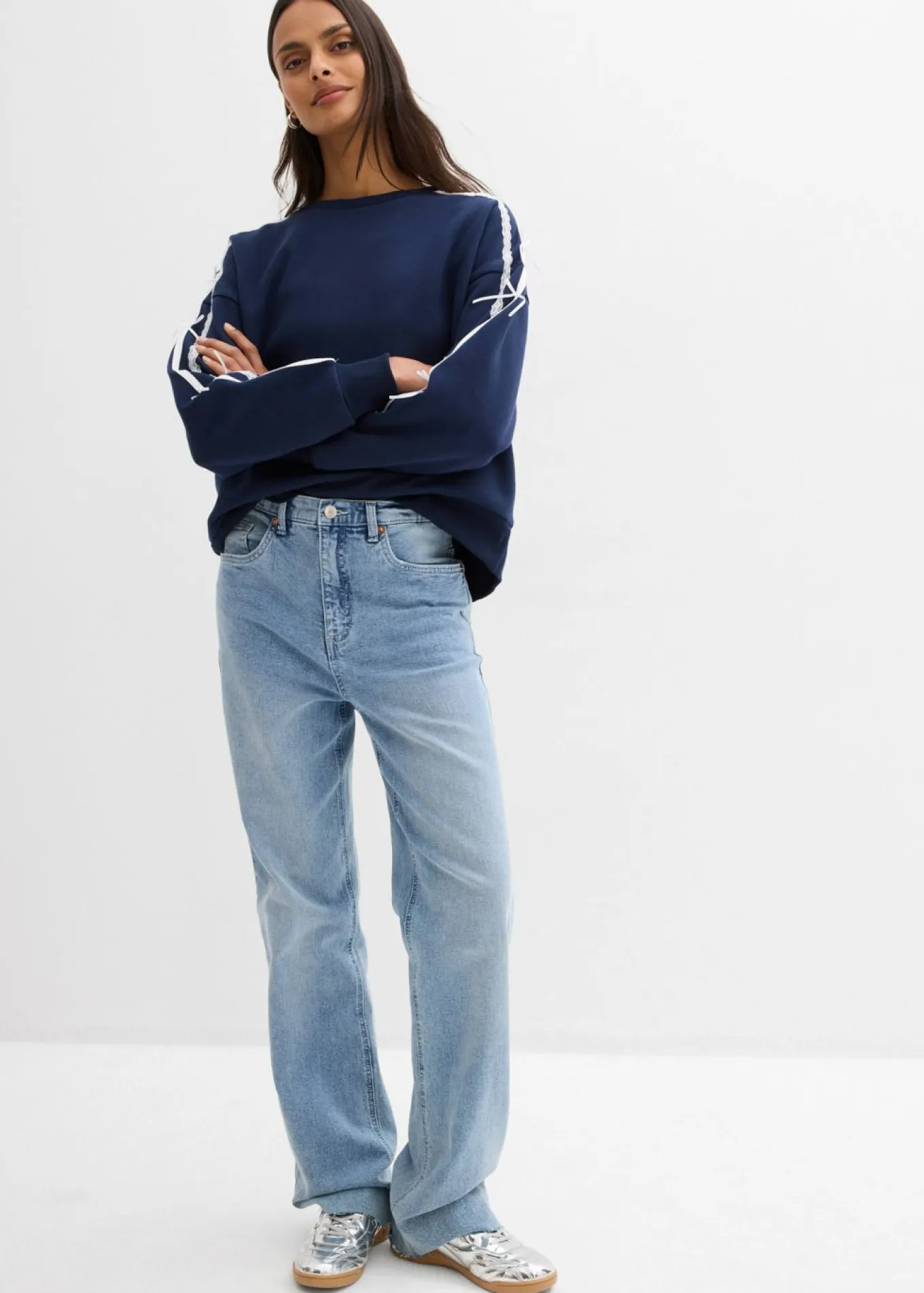 Sudadera oversize en suave mezcla de algodón