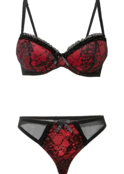 Sujetador con aros + tanga (conjunto de 2 piezas)