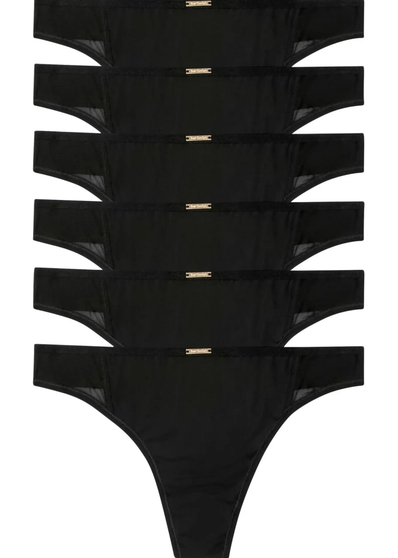 Tanga de microfibra de la serie Feel Comfort (6 unidades)
