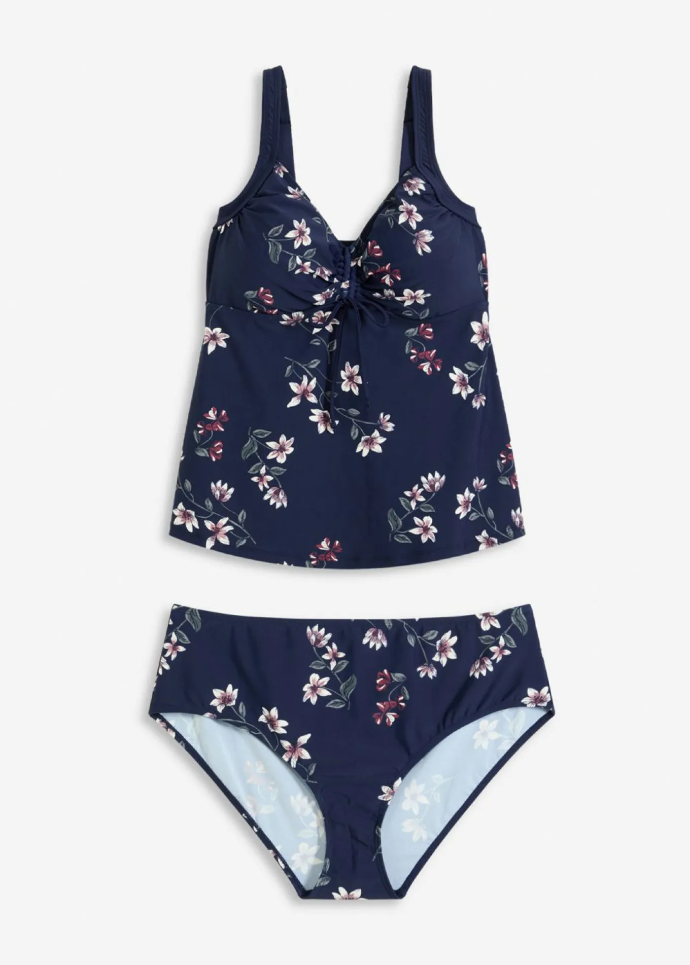 Tankini (2 piezas) con fruncido