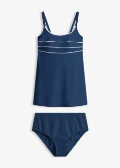 Tankini largo con costuras decorativas (2 piezas)