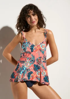 Tankini (2 piezas) con escote en V