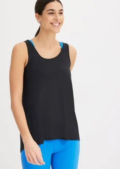 Top con espalda deportiva y material de secado rápido
