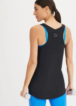 Top con espalda deportiva y material de secado rápido