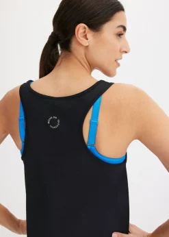 Top con espalda deportiva y material de secado rápido