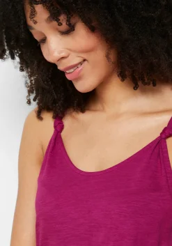 Top de algodón con detalle de nudo