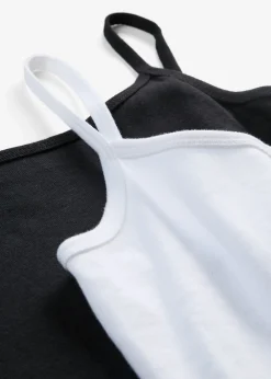 Top de algodón puro con tirantes finos (2 unidades)