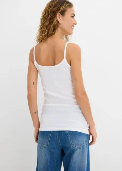Top de algodón puro con tirantes finos (2 unidades)