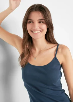 Top de algodón puro con tirantes finos (3 unidades)