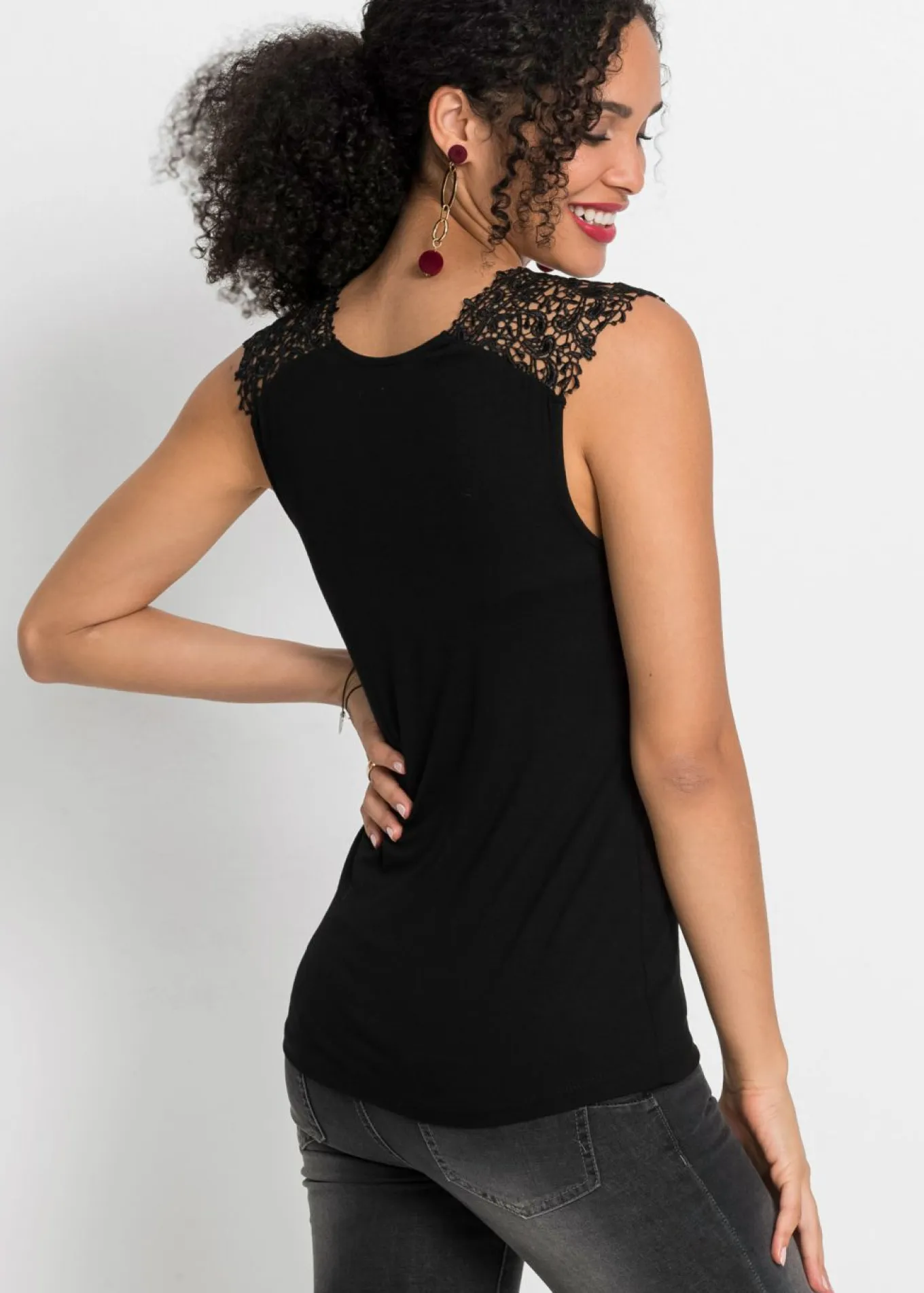 Top de mezcla de viscosa fluida
