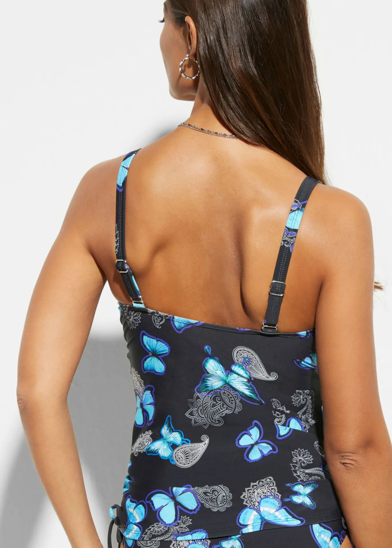 Top de tankini con cordones