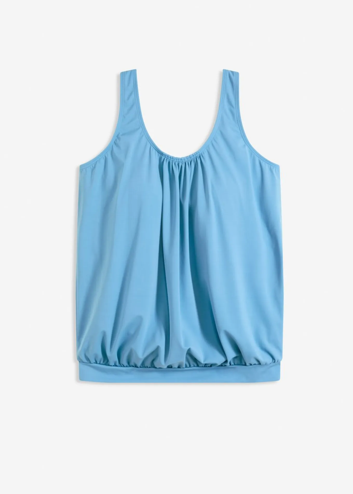 Top de tankini oversize con corte de globo