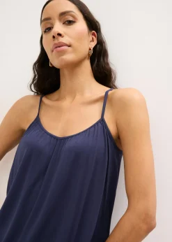Top de viscosa fluida con tirantes finos