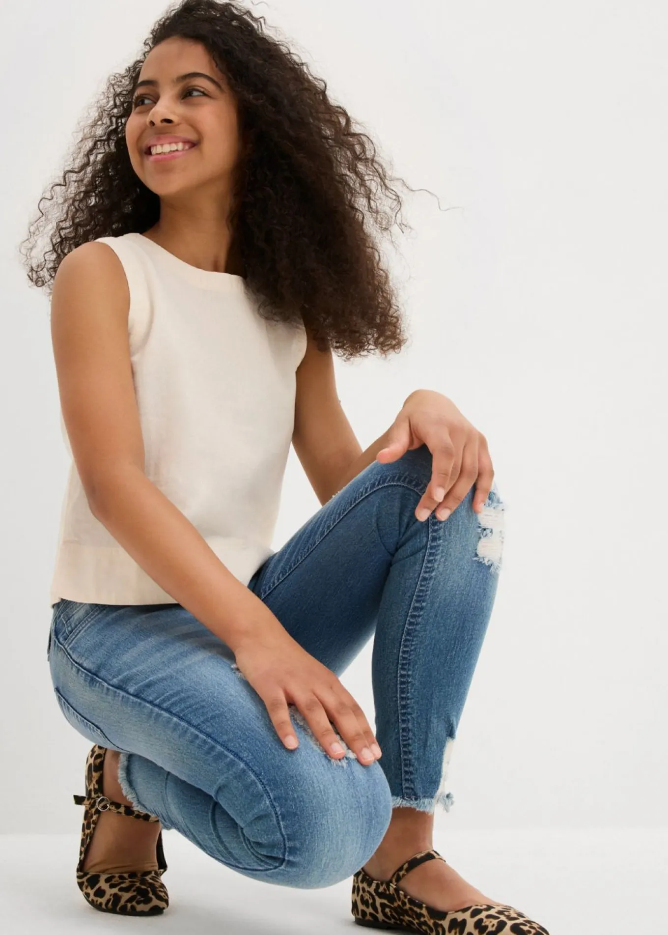 Top tipo blusa de mezcla de lino