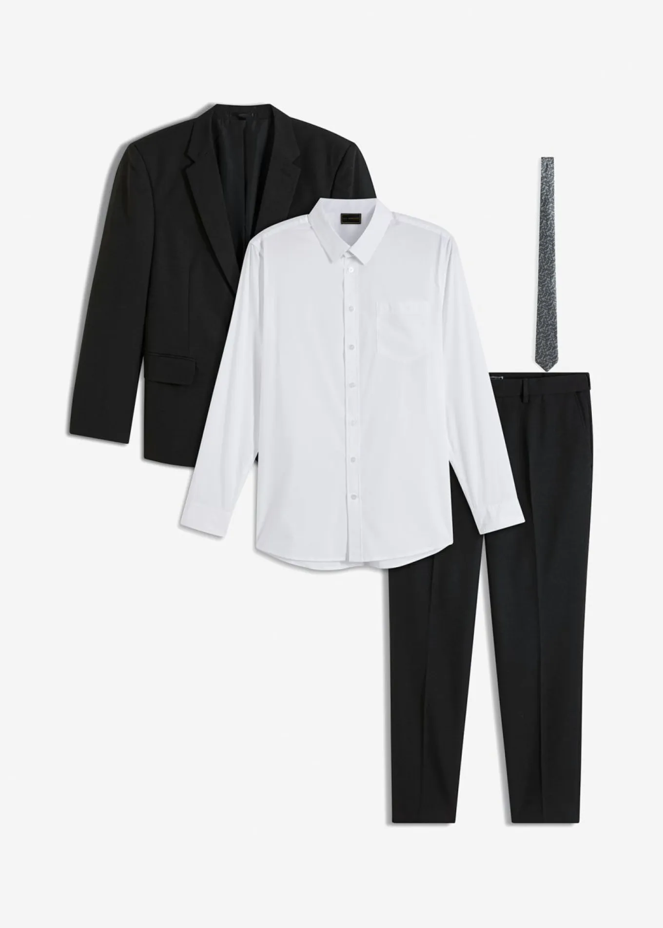 Traje (4 piezas): americana, pantalón, camisa, corbata