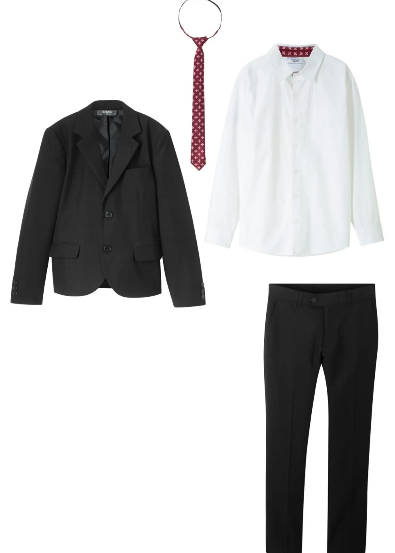 Traje (4 piezas) con camisa y corbata