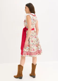Traje tirolés con delantal bordado (2 piezas)
