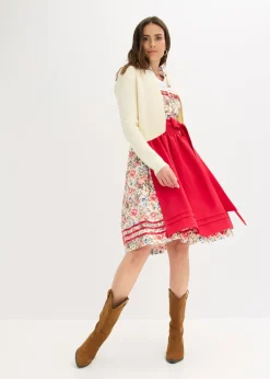Traje tirolés con delantal bordado (2 piezas)