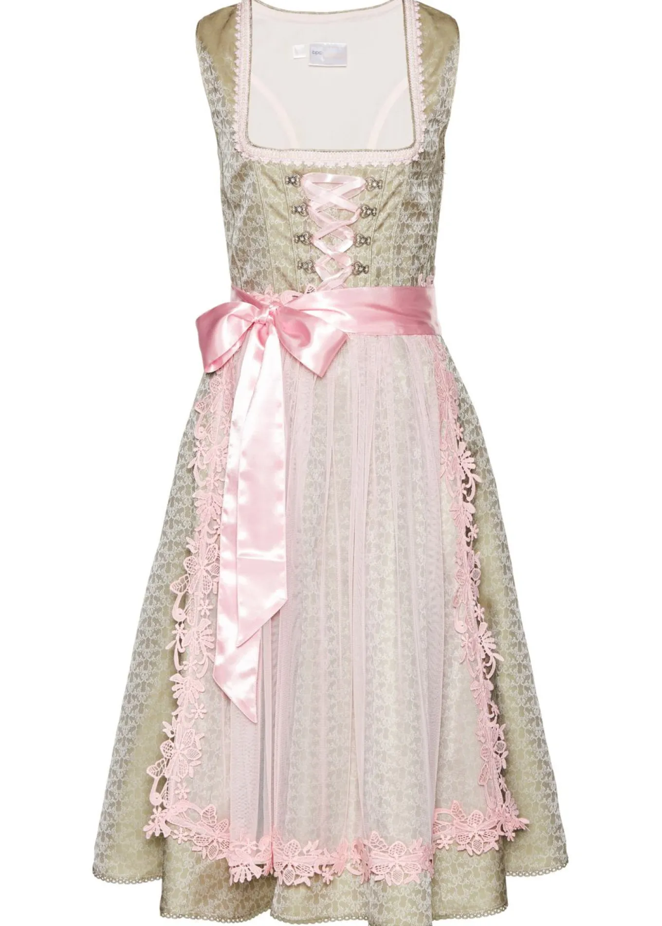 Traje tirolés con perlas (2 piezas)
