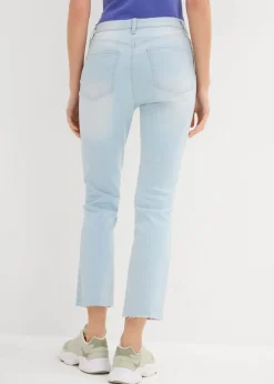 Vaqueros acampanados, high waist, cropped