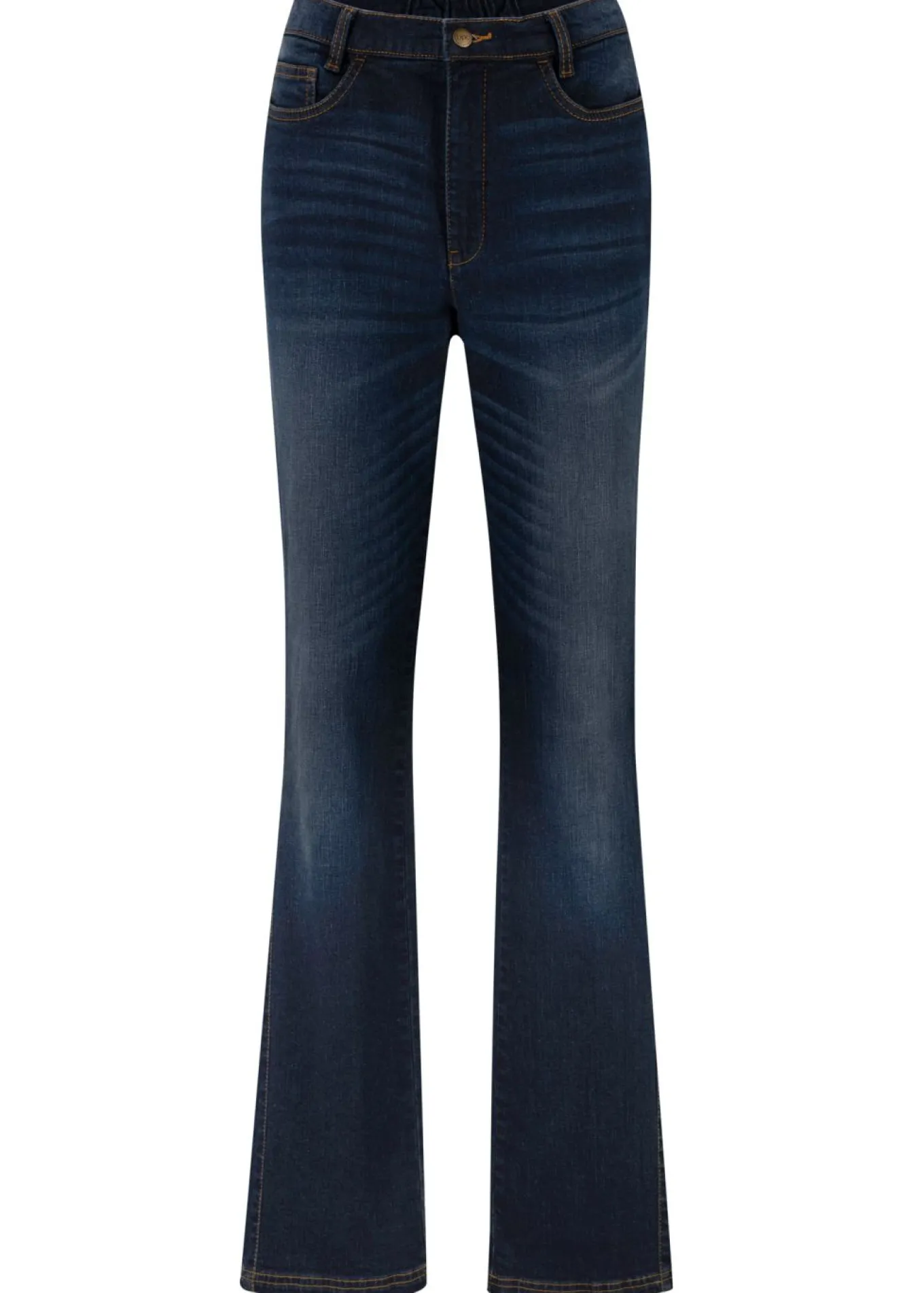 Vaqueros bootcut, high waist, cintura cómoda