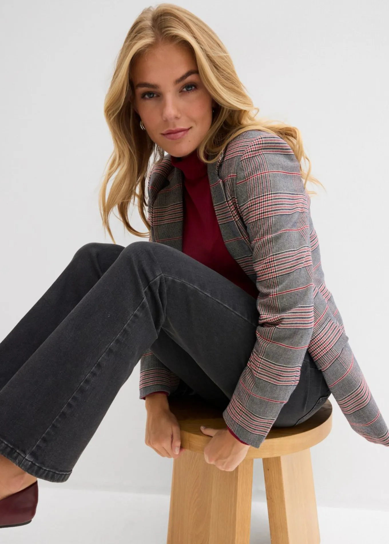 Vaqueros bootcut, high waist