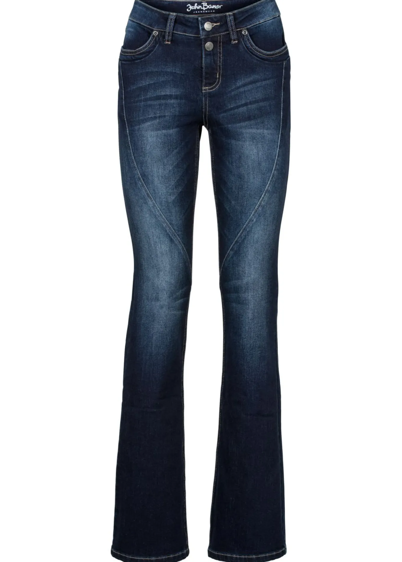 Vaqueros bootcut mid waist, elásticos