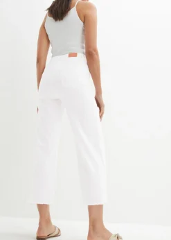 Vaqueros capri de corte ancho