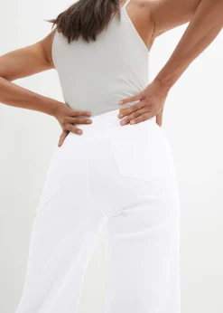 Vaqueros capri de corte ancho
