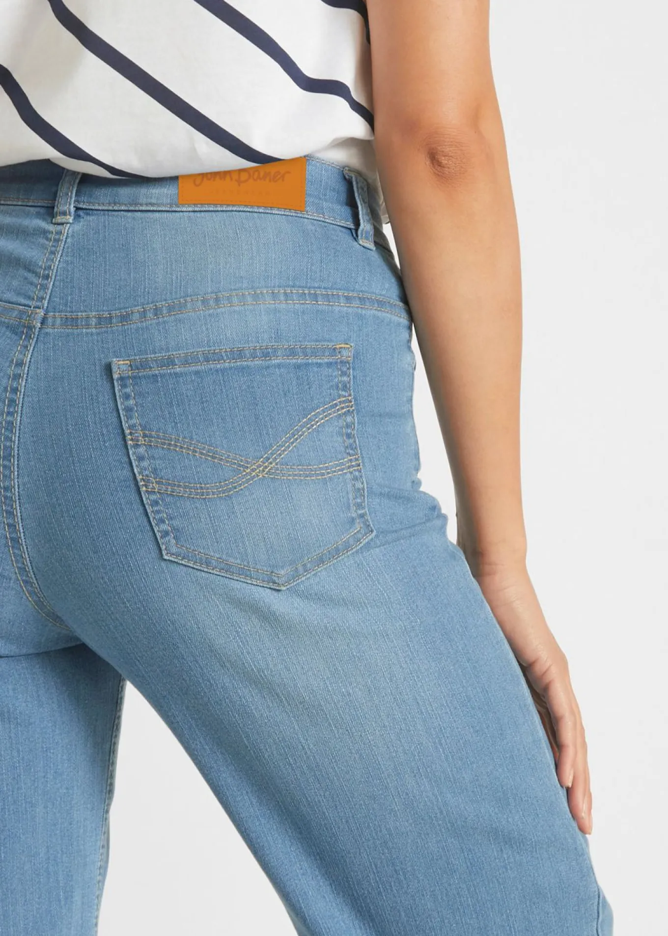 Vaqueros capri de corte ancho